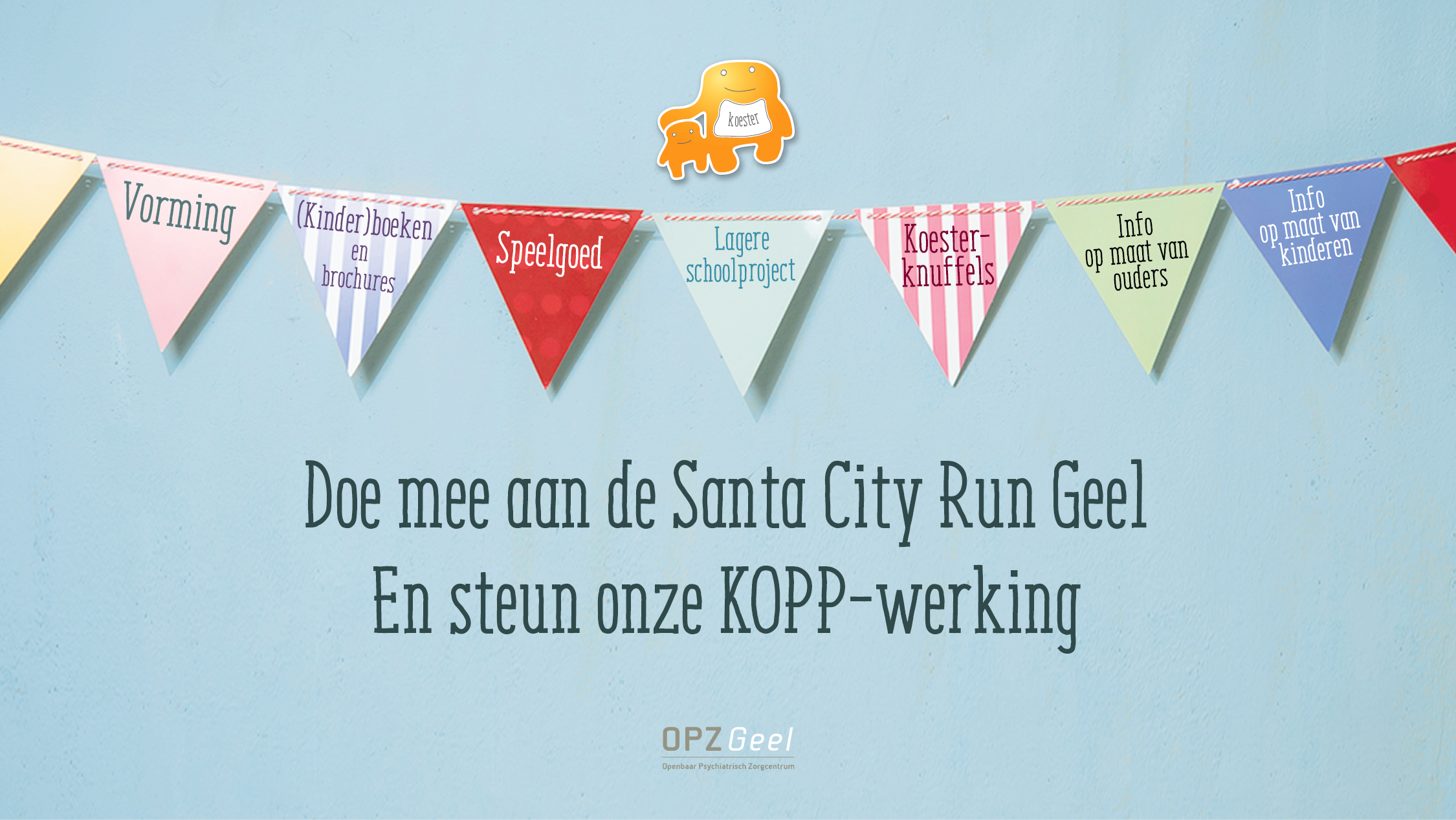 Doe mee aan de Santa City Run op 21 december en steun onze KOPP-werking.